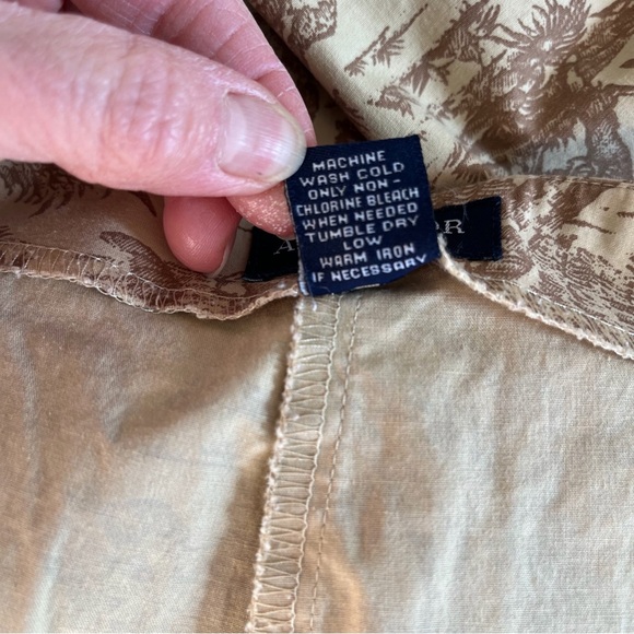 Ann Taylor brown toile capri pant - Picture 6 of 6